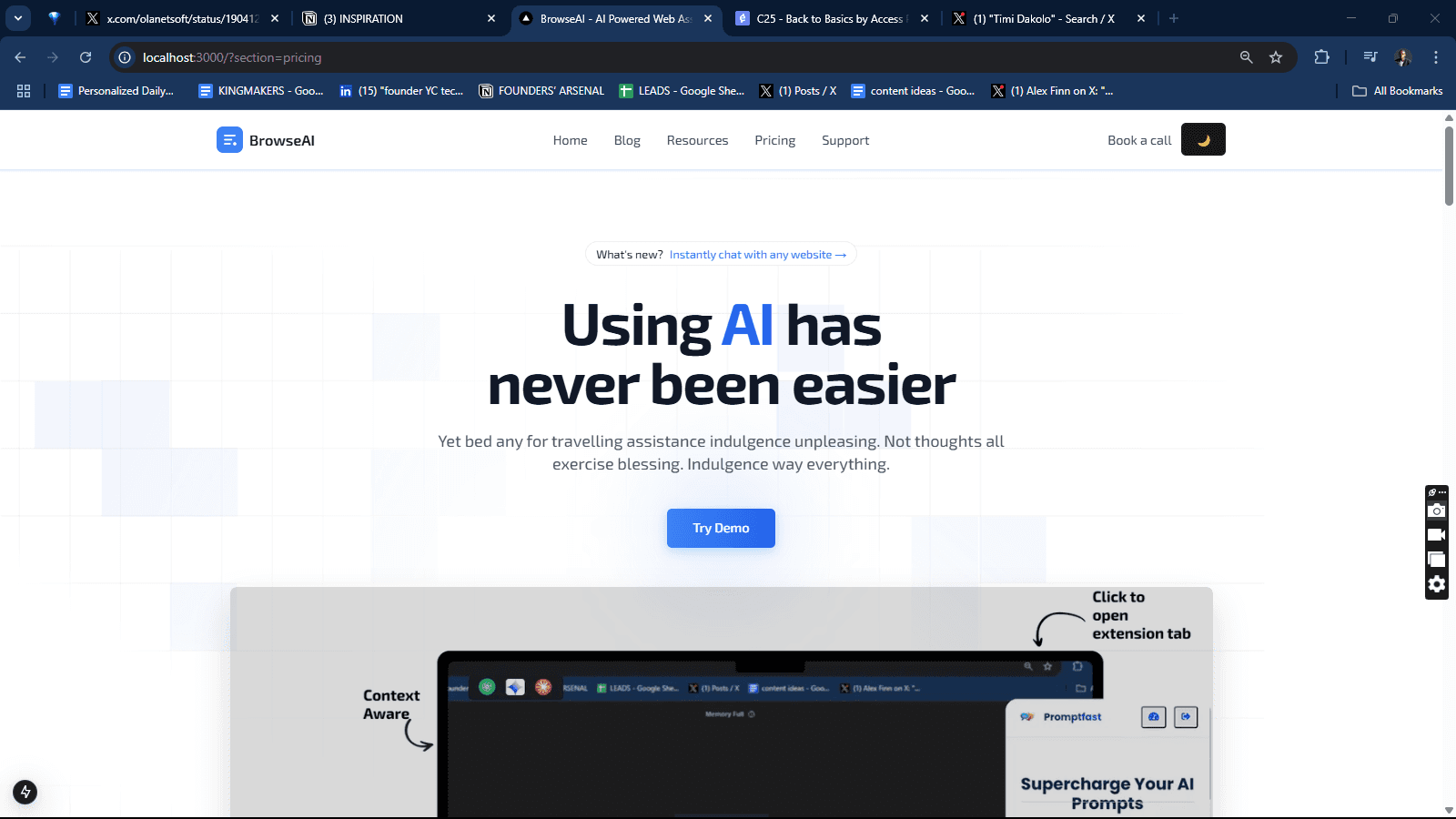 BrowseAI - AI Powered Web Assistant
